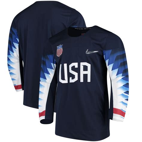 us hockey nike 2018 winter olympics replica jersey navy|usa hockey jerseys official.